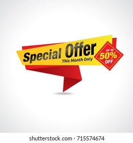 Sale and special offer banner, Sales tags, Sales Label, Vector illustration.