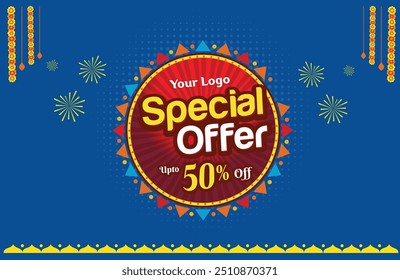 Sale, Special Offer Logo Unit Design Template. Advertising, Marketing, Promotional, Store, Mart, Textiles, Retail, Shop, Online Shopping, Ecommerce Logos