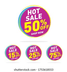 Sale Special Offer And Purple Price Tag Bundle Premium Design Vector For Small And Commercial Bussiness. Simple And Premium.