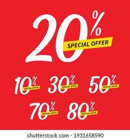 Sale and special offer tag, price tags, Sales Label, banner, Vector illustration.