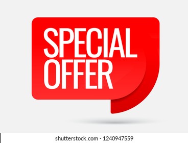 Sale of special offers. Discount with the price is 50 . An ad with a red tag for an advertising campaign at retail on the day of purchase. vector illustration