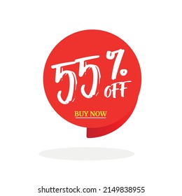 Sale of special offers. Discount with the price is 55% .