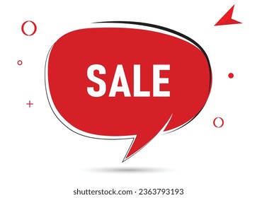 Sale speech bubble text. Hi There on bright color for Sticker, Banner and Poster. vector illustration.