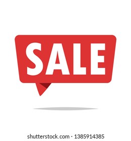 SALE speech bubble vector isolated