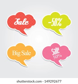 Sale Speech Bubbles