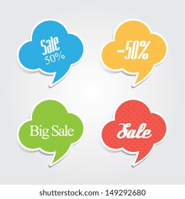 Sale Speech Bubbles