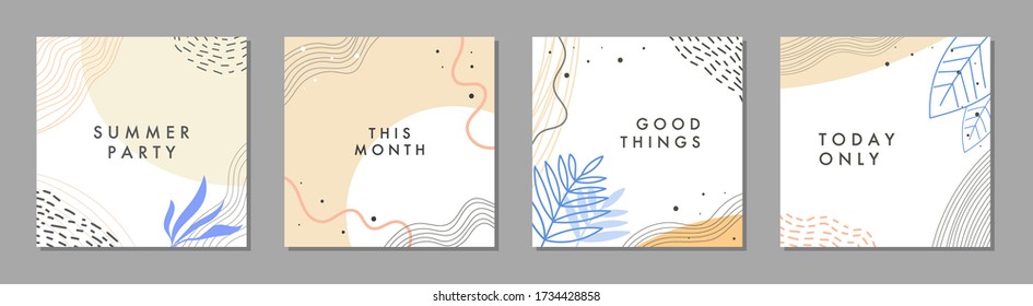 Sale square banner template for social media posts, mobile apps, banners design and web/internet ads. Trendy abstract square template with colorful concept.