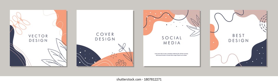 Sale square banner template for social media posts, stories, banner, web or internet ads. Trendy abstract square template with colorful concept.