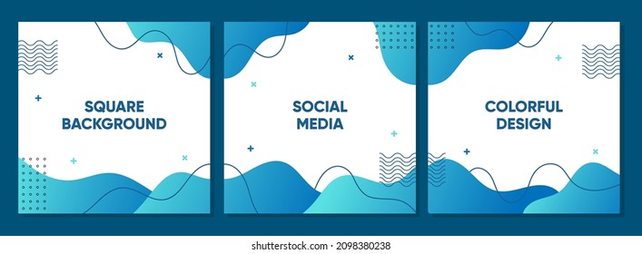 Sale square banner template for social media posts, banners design, web or internet ads. Trendy abstract square template with abstract gradient concept.