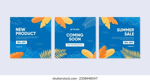 Sale square banner template for social media posts, mobile apps, banners design, web, and internet ads. Trendy abstract square template with colorful concept.