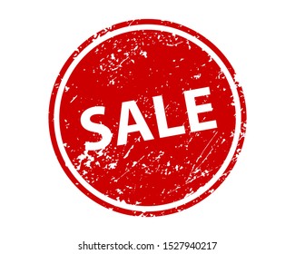 Sale stamp vector texture. Rubber cliche imprint. Web or print design element for sign, sticker, label