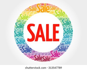 SALE stamp vector words cloud, business concept background