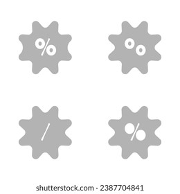 sale star icon on a white background, vector illustration