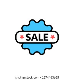 sale stick icon- sale stick vector editable icon for website and mobile apps.