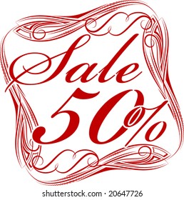Sale sticker.