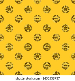 Sale sticker 50 percent off pattern seamless vector repeat geometric yellow for any design