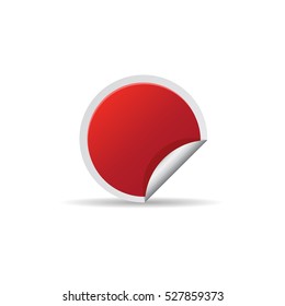 Sale sticker icon in color. Label shopping buying