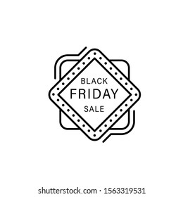 Sale sticker icon. Simple line, outline vector of black friday icons for ui and ux, website or mobile application