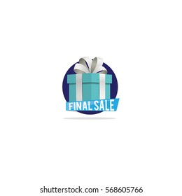 Sale Sticker or Label. Holiday Big Sale.