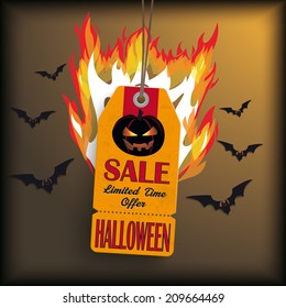 Sale sticker on the grey background. Eps 10 vector file.