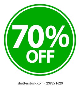 Sale sticker on white background. Vector illustration.