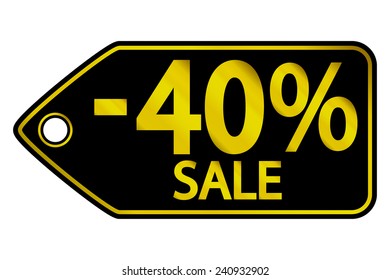 Sale sticker on white background. Vector illustration.