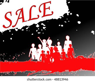 Sale sticker vector.