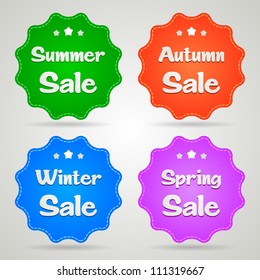 Sale stickers for all seasons