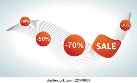Sale stickers banner