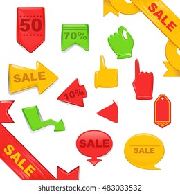 Sale Stickers And Banners Templates Set