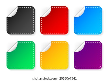 Sale stickers design template modern style for business finance and promotion. Discount label. Vector illustration.