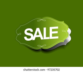 Sale stickers design. Vector Illustration