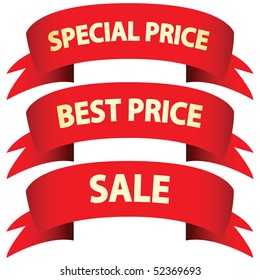 sale stickers on a white background. Vector illustration.