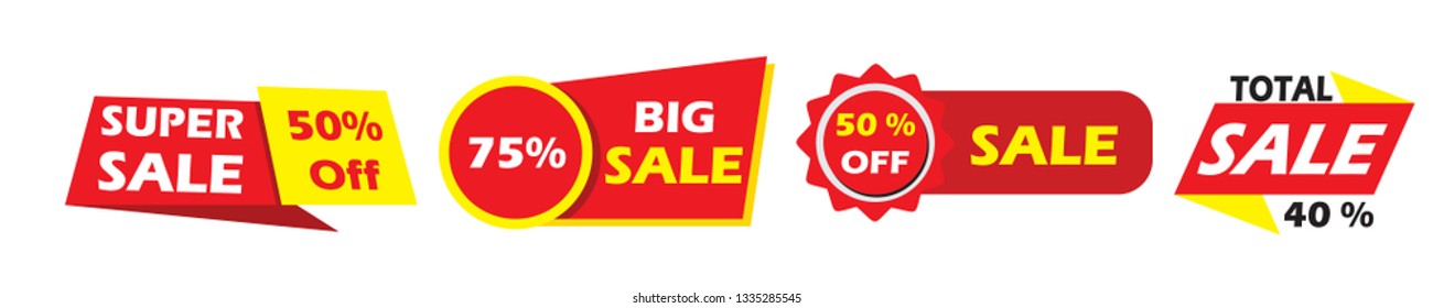 Sale stickers. Price tag label. Banner sticker or special colorful abstract flyer for mega big special cheap web sales badge, vector