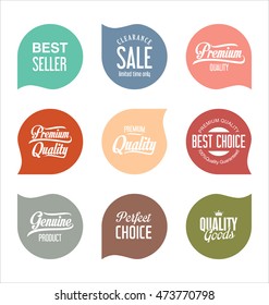 Sale stickers and tags collection