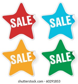Sale stickers (vector)