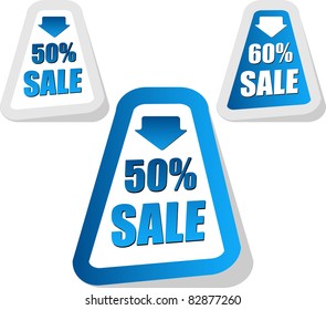sale stickers vector