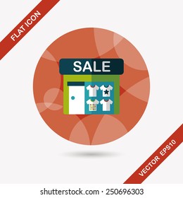 SALE store flat icon with long shadow,eps10