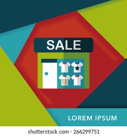 SALE store flat icon with long shadow,eps10