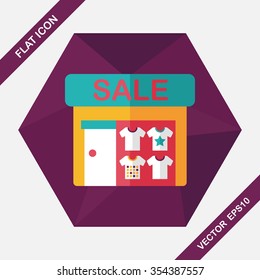 SALE store flat icon with long shadow,eps10