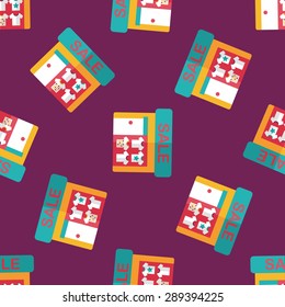SALE store flat icon,eps10 seamless pattern background