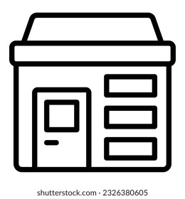 Sale store icon outline vector. Public business. Online marketing