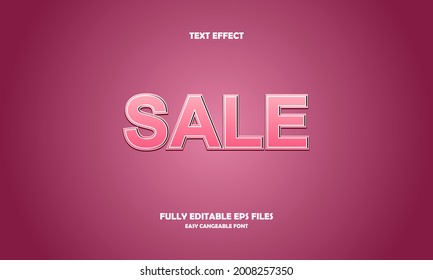 efecto de texto editable de estilo de venta