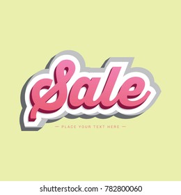 Sale stylized text