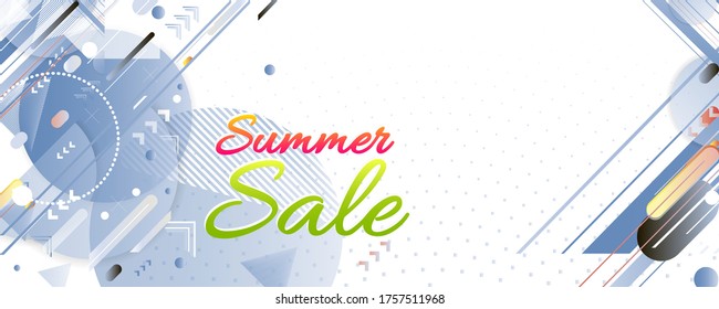 Sale summer backgrounds colorful 3d holiday vector Illustration graphic design poster flyer leaflet party