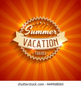 sale summer vector design of summertime vacation shoreline travel stamp pattern for travel agency retro advertisement sale summer excursion drive classic vacation travel party season abstract holiday