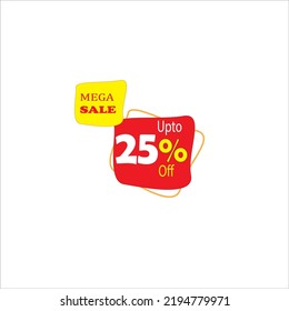 Verkaufstag 25 % Rabatt auf Vektorvorlage