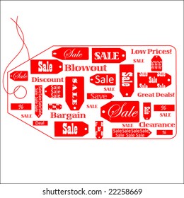 etiqueta de venta