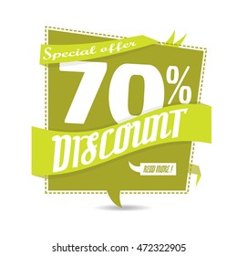 sale tag banner discount business sticker with percent