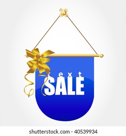 etiqueta de venta con arco